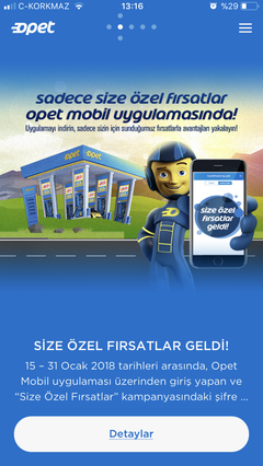 Opet mobil uygulaması kampanyası