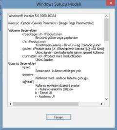 Windows Sürücü Modeli Hatası