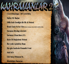  Kahramanlar2.com |1-105lv |Emek Server | Edit Satışı Yok