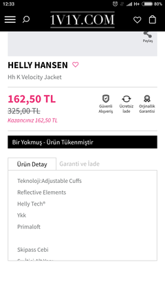 (Bitti)HELLY HANSEN  Jr Powder Çocuk Parka ( 9 Yaş ) 162,50