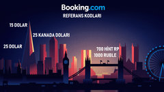 Booking.com 50 $'a kadar %50 indirim