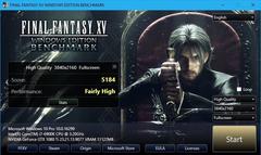 Final Fantasy XV Windows Edition Benchmark