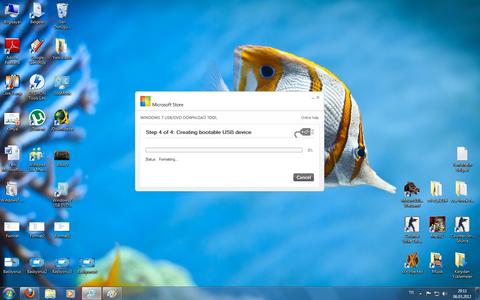 USB Bellek Kullanarak Windows 7 Formatı Atma