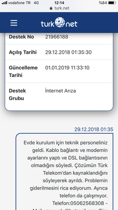 TurkNet Destek Burada