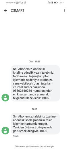 D-Smart Üyelik İptali Ana Konu