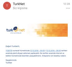 Turknet Planlı Altyapı Çalışması