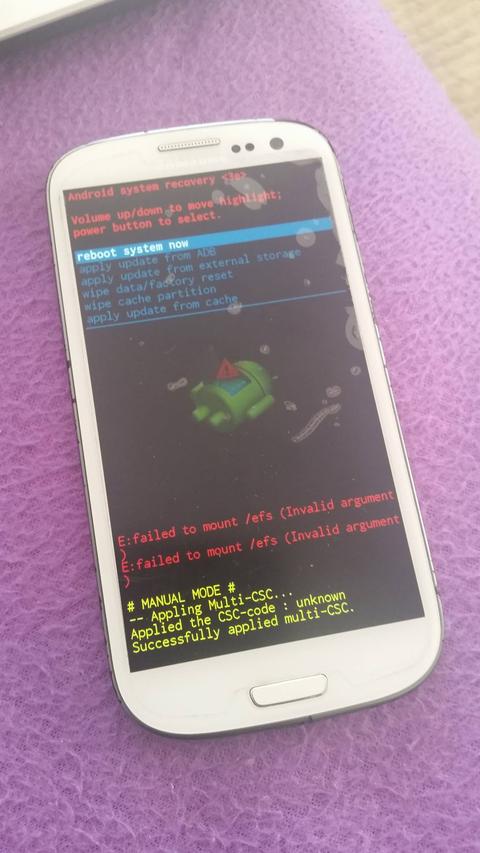 Samsung Galaxy S3 Telefonum Rom Yüklememe Rağmen Açılmıyor