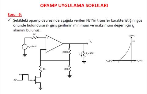 FET Yükselteçli OPAMP Sorusu YARDIM