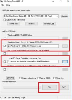 Multiboot - Tek Usb Bellek Üzerinde Windows + Acronis Bootable Kurulumu - Uefi+Legacy