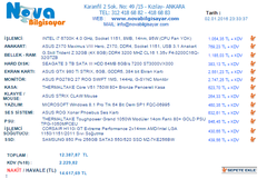  i7 6700K Sistem Tavsiye