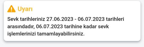 Temmuz celbi sevk belgesi sorunu(Bedelli Askerlik)