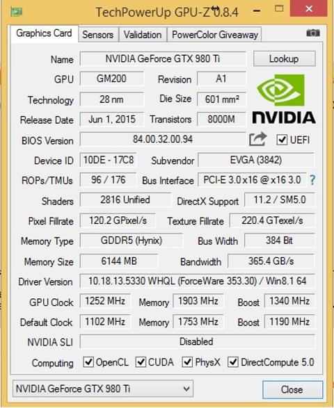 Evga GTX980Ti SC+ ACX2.0 İncelemesi > 1080P-2K-3K-4K / (+18)