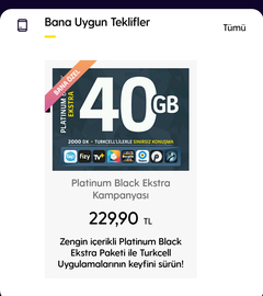 Turkcell bana uygun paketi