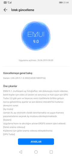 Huawei P20 ve P20 Pro için EMUI 9.1 güncellemesi yayınlandı