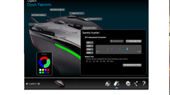  logitech G300 DPI ayarı yardım !!!