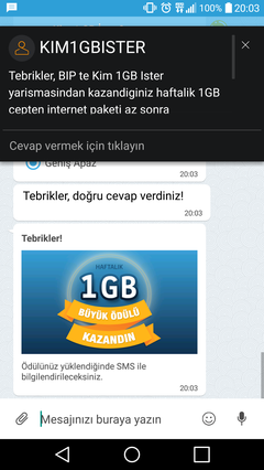 Turkcell Kim 1 GB İster?