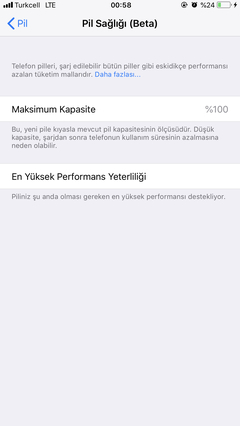 Pil Sağlığımızı paylaşıyoruz (iOS 11.3)