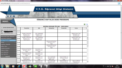 İğrenç bir ders programım var.