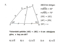 Denemeden Geometri sorusu