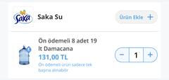 Saka 8 adet damacana su 141 TL - Bisu