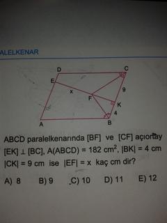  Geometri Sorularım