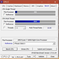 AMD Ryzen 1800X, Asrock Taichi Benchmark.