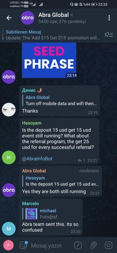 💥ABRA 15$'ı 7 gün tut, 💵 50$ KAZAN 🎁 (KAMPANYA BİTTİ)