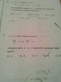  Matematik Sorularım