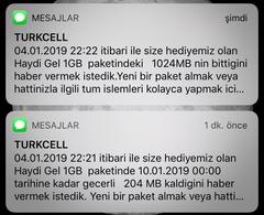 (Turkcell) Kullanmadığın halde internetim bitiyor!