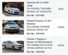  KOPUZ TURİZM GÜVENCESİYLE... Fluence,Hyunadi i20,Citroen C-Elysee