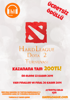  Hard League Online Dota 2 Turnuvası