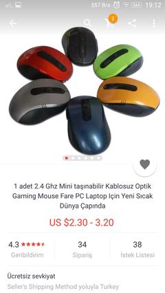 A101 KABLOSUZ MOUSE 10 LİRAAAAA