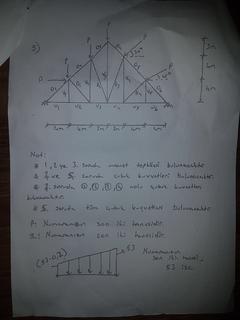 Yapı Statiği Soruları (Kafes Sistemler)