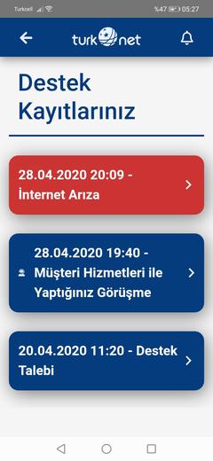 hizmet ve İnternet vermeyen Türk net... 