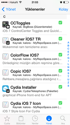 Cydia Hakkında Herşey 2018 IOS 11 Türkçe Tweak-Tema-Repo-soru-cevap) Sürekli Güncel