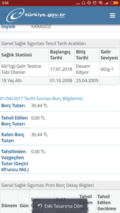 Öğrenciye GSS Borcu Kitlemek