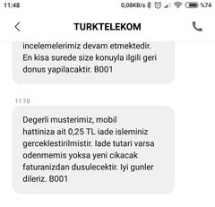 TÜRK TELEKOM EKSİK HESAPLAMA ÜCRETİ THH DE LEHIME SONUÇLANDI