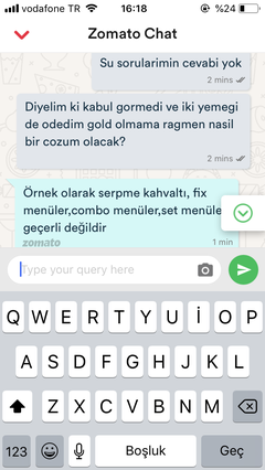 Zomato Gold 1 Yiyecek alana 1 Bedava yada 2 İçecek Alana 2 Bedava