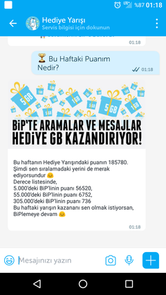 Bip Hediye Avı!