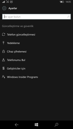 Windows phone ekran görüntüleriniz?