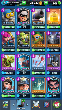 Clash Royale 12 LVL ilk sahibinden SATILIK hesap