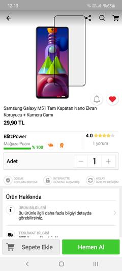 SAMSUNG GALAXY M51 [ANA KONU]