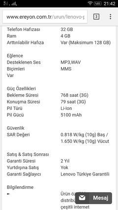 Lenovo P2 Kullanıcı Kulübü (Ana Konu)