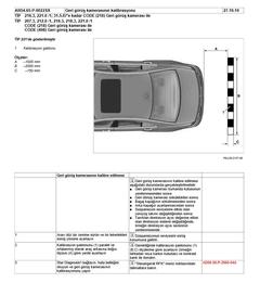  A, B ve CLA Klas Geri Vites Kamerası Kalibrasyon