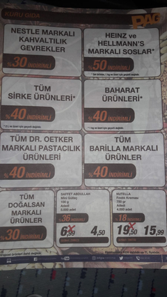 Metro PAG indirimleri 9-12 Mayıs