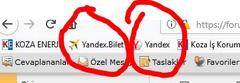 Firefox yeriminden yandex'i silememe sorunu
