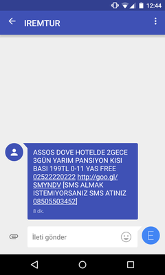  Telefona Gelen Reklam Mesajlarını Şikayet Etme