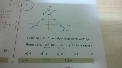 Apotemi'den Seçme LİMİT Soruları