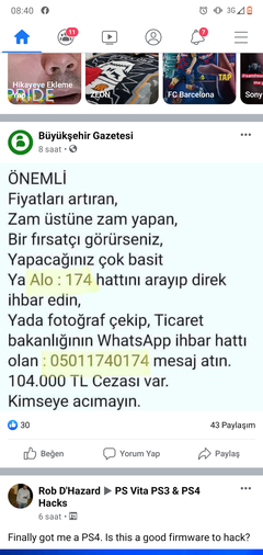 Frsatçı esnaflar işe başladı 1lt kolonya 140 TL.. 5 lt kolonya 450 TL.. 1 paket makarna 15 TL Oha ya