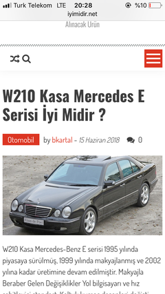 W210 Kasa Mercedes Sahipleri
